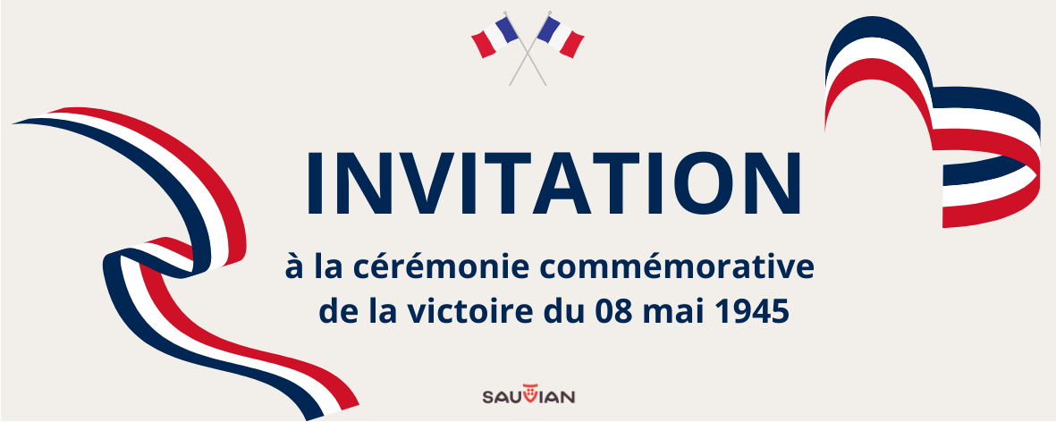Invitation à la cérémonie commémorative de la victoire du 08 mai 1945