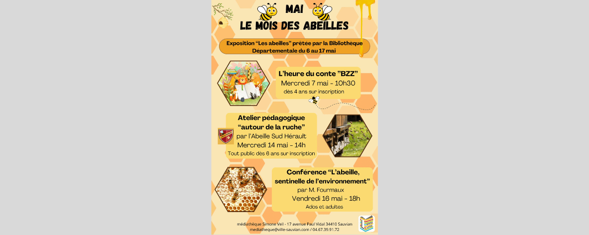 Les abeilles à l'honneur pour le mois de Mai