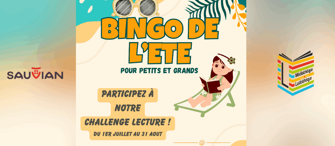 Le Bingo de l’été Juillet/Aout à la médiathèque