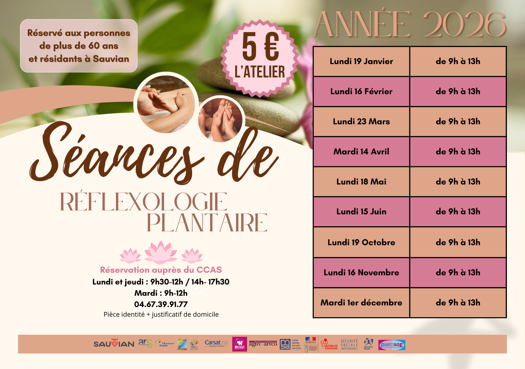 flyer 2026 Rélexologie