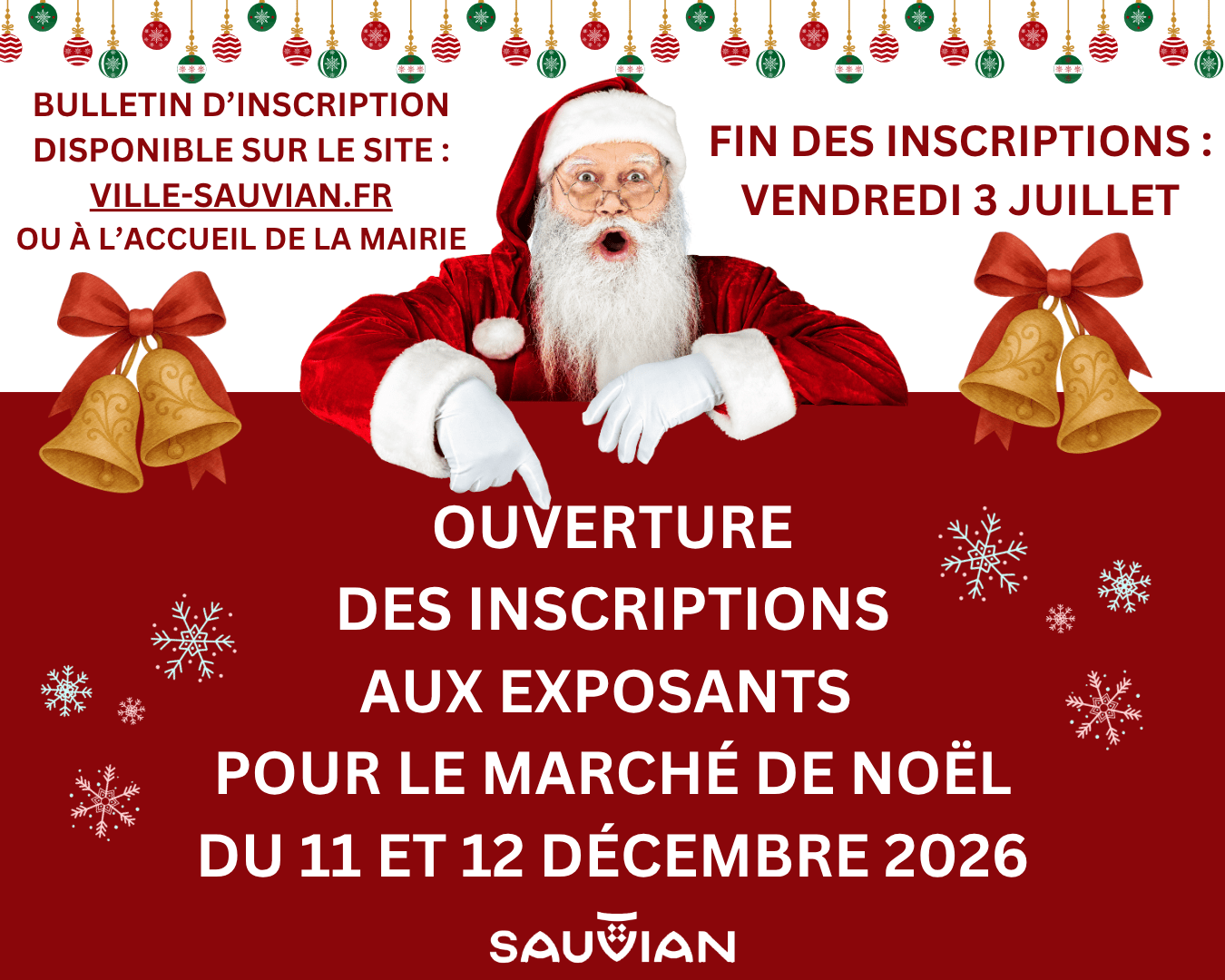 OUVERTURE DES INSCRIPTIONS