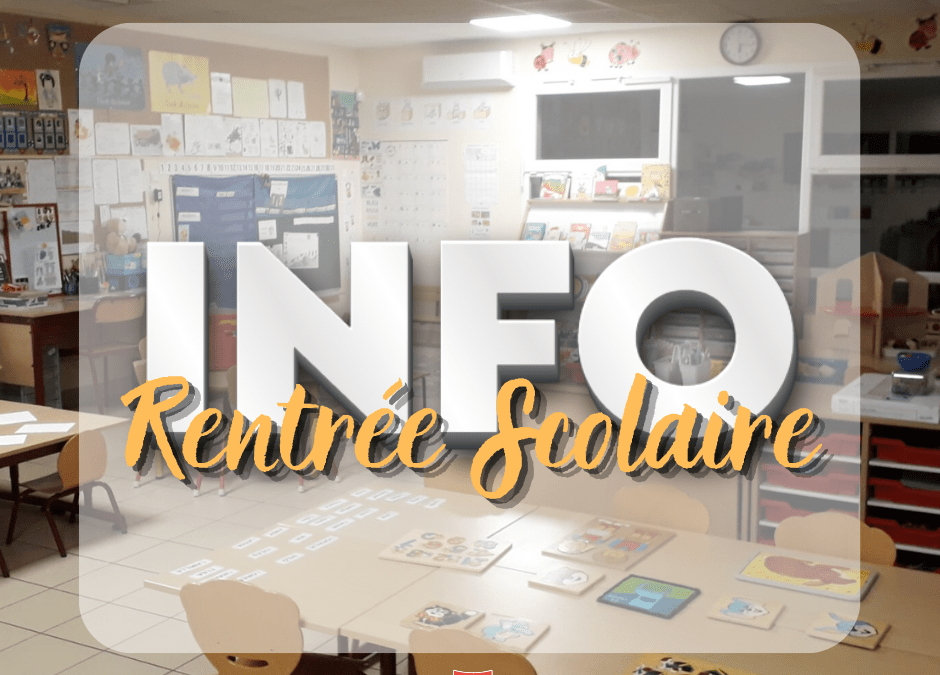 INSCRIPTIONS SCOLAIRES 2026/2027