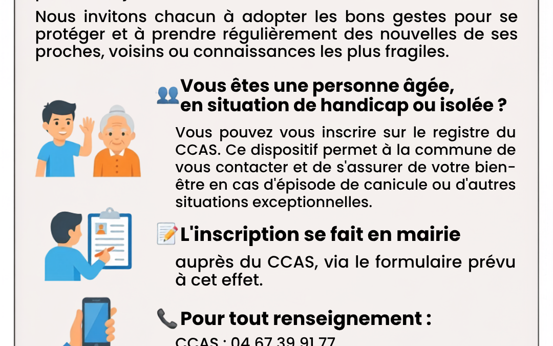 Fortes chaleurs : restons vigilants !