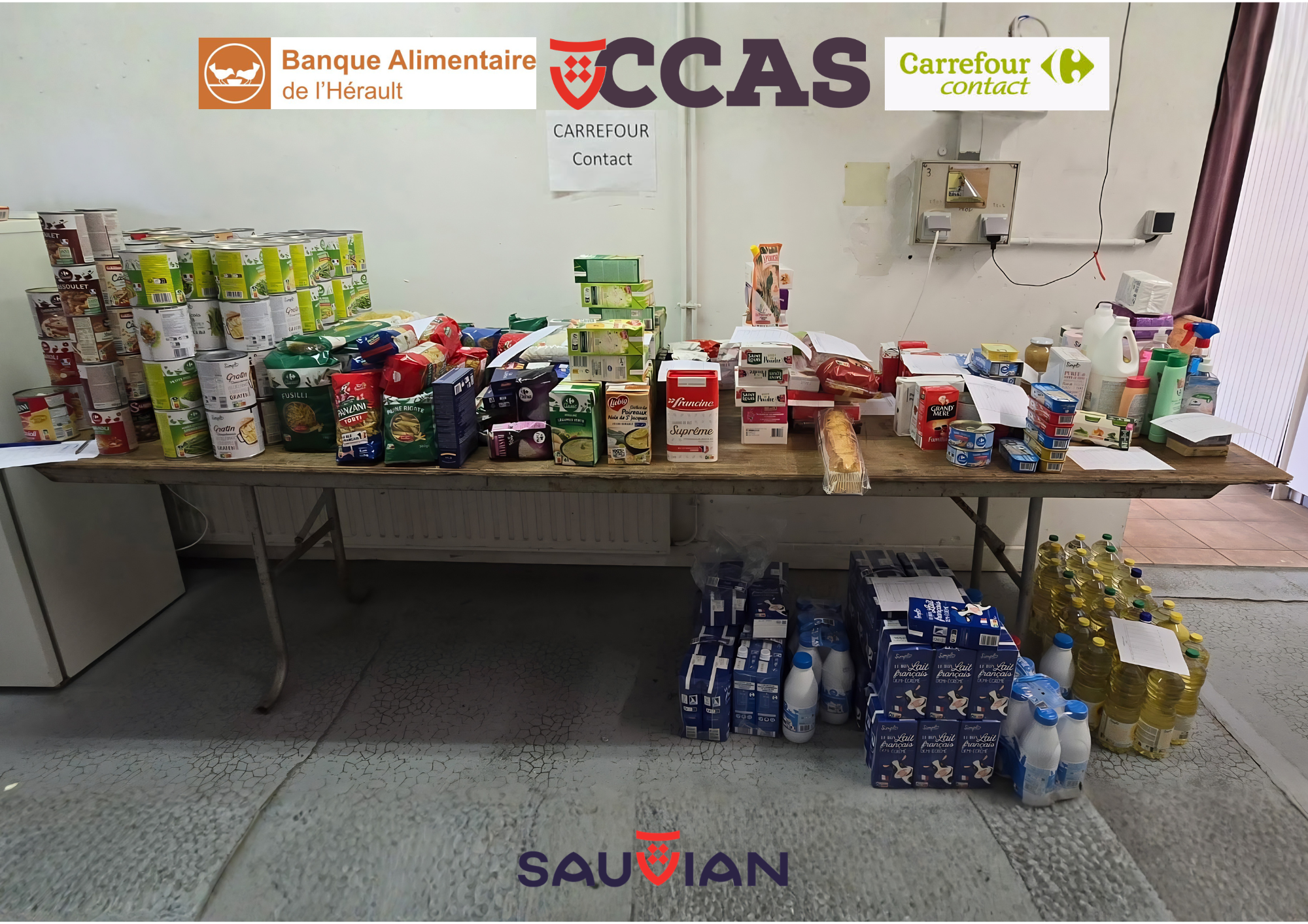 Collecte pour la banque alimentaire