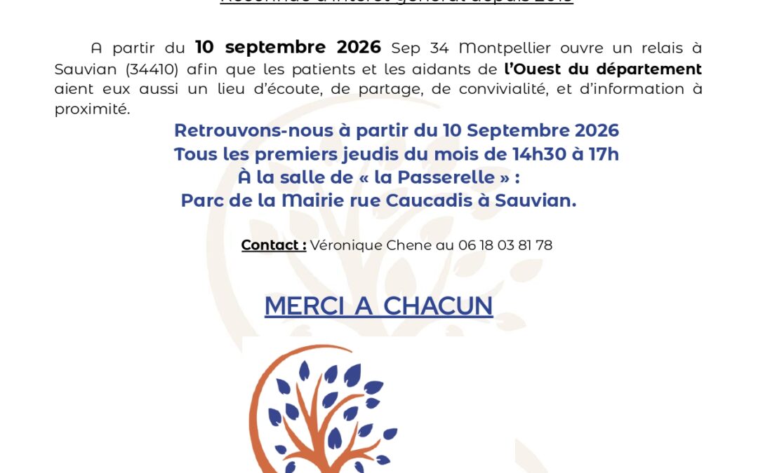 NOUVEAU À SAUVIAN : UN RELAIS SEP 34