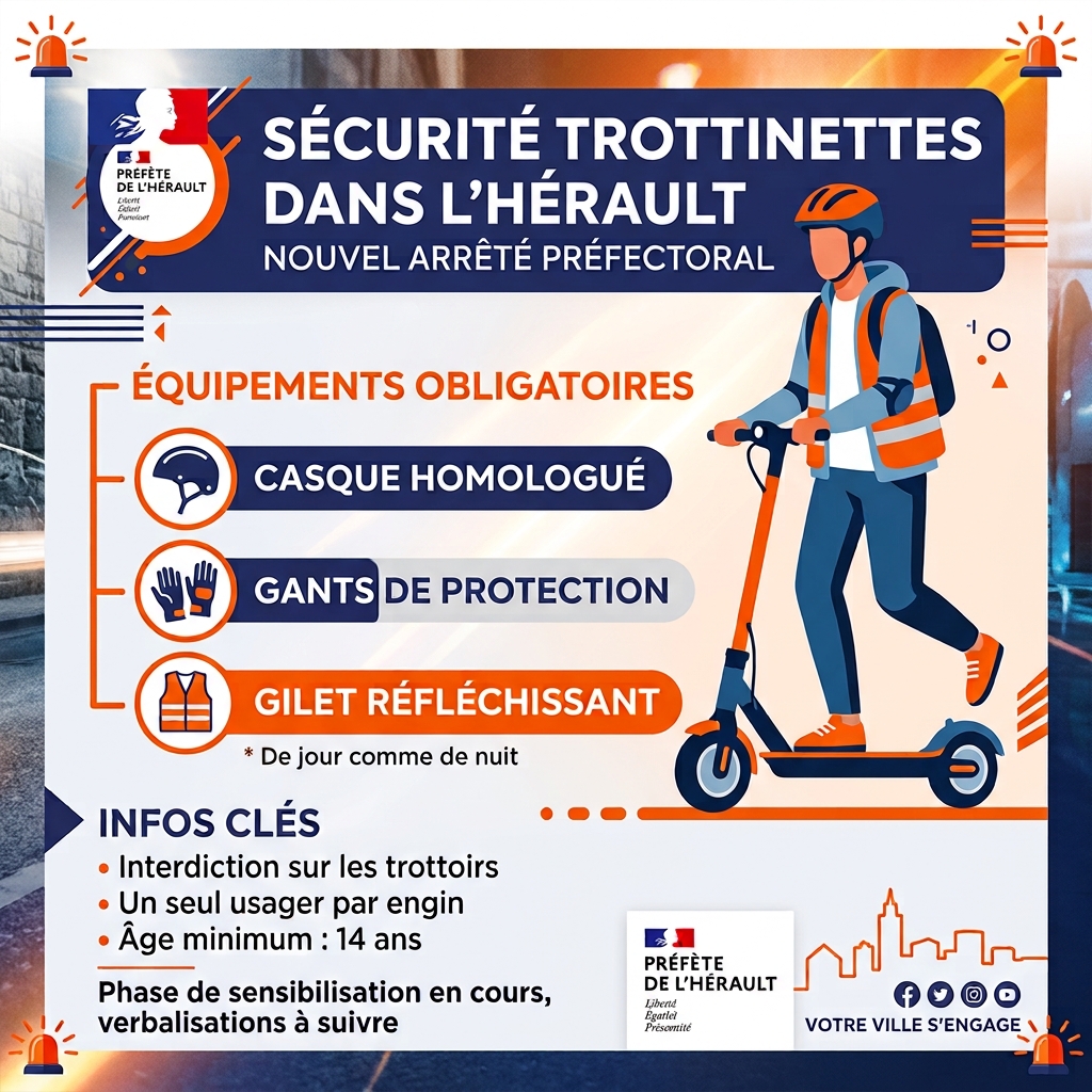 NOUVEL ARRÊTÉ PRÉFECTORAL TROTTINETTES