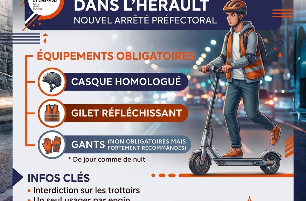 NOUVEL ARRÊTÉ PRÉFECTORAL TROTTINETTES