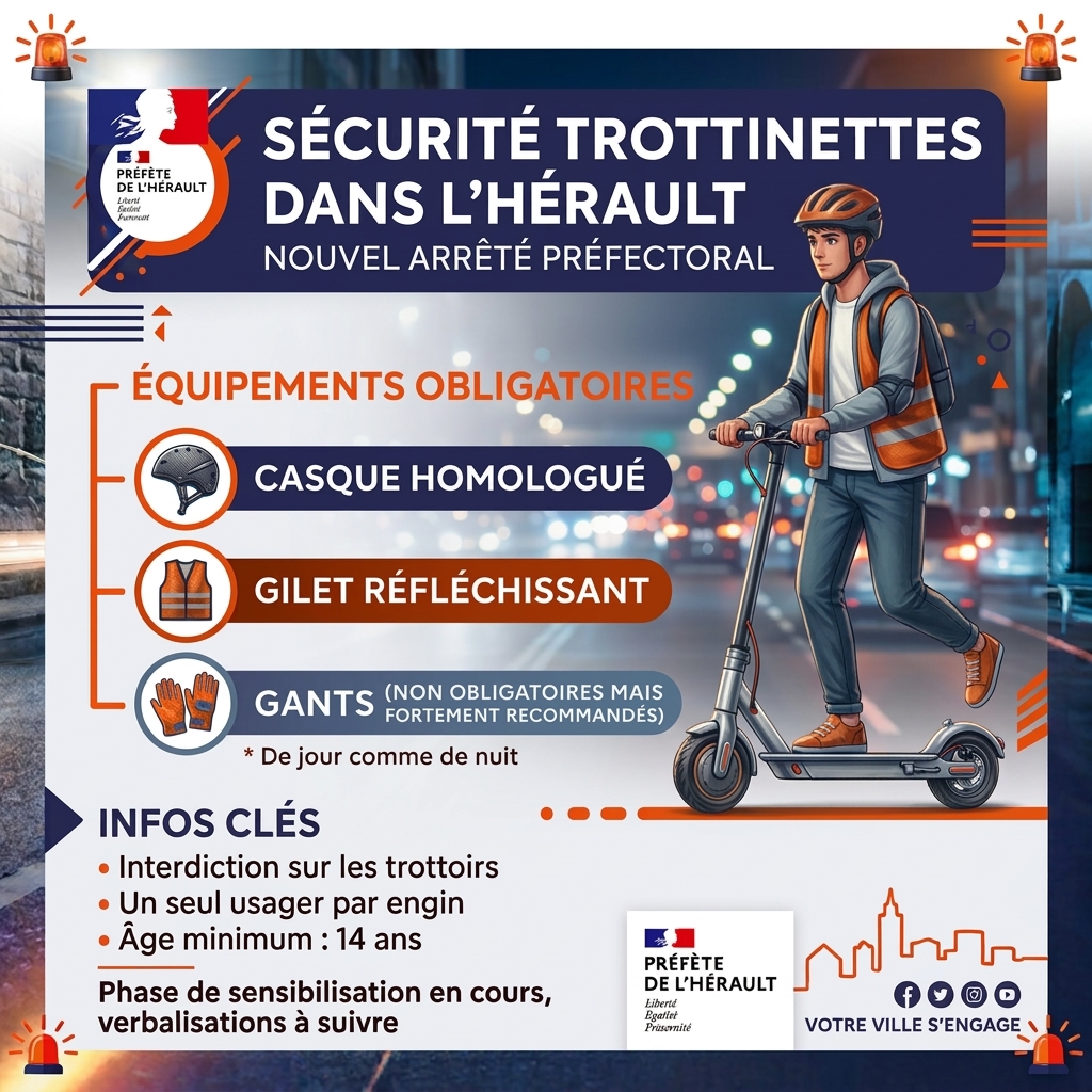 NOUVEL ARRÊTÉ PRÉFECTORAL TROTTINETTES